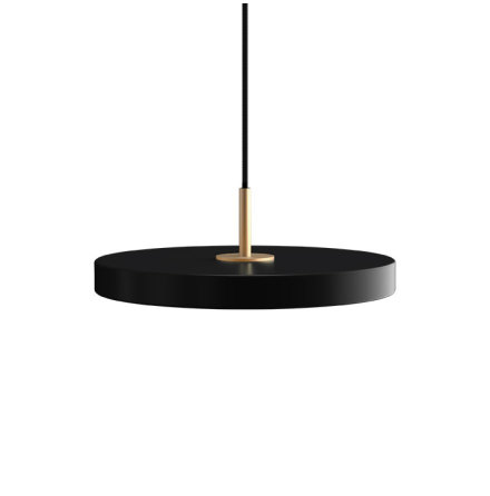Asteria Mini black  31 x 10,5 cm, 2.7m cordset