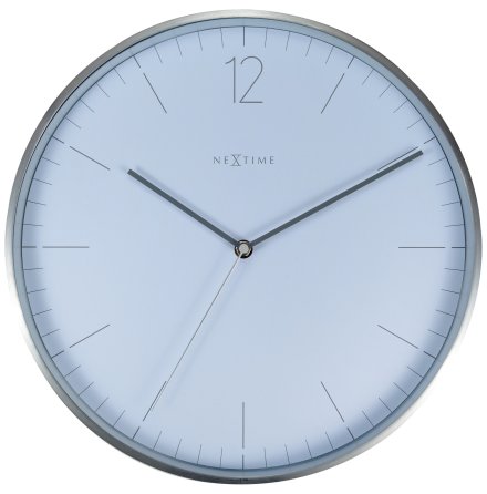 Vggklocka Essential Silver 34cm Vit