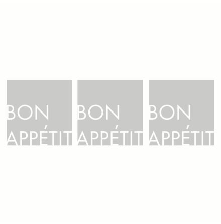 Bon Appetit Servett 33x33 cm Grå/Vit 3 st 20-pack