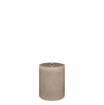 (B) UYUNI Pillar LED Candle - Sandstone - 7,8 x 10,1 CM
