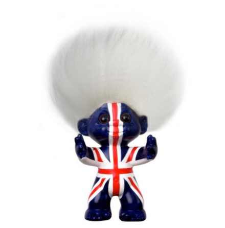 Lyckotroll Union Jack 9 cm