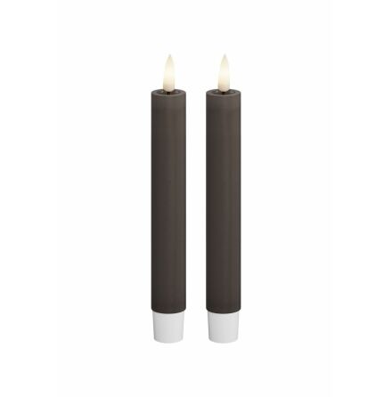 LED Kronljus 2,2x15 cm Mocca 2-pack