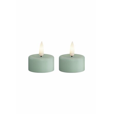 LED Vrmeljus 4x4,5 cm Sage Green 2-pack