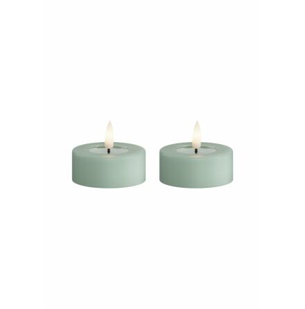 LED Vrmeljus 6x4,5 cm Sage Green 2-pack