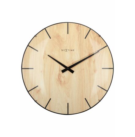 Edge Wood Dome Vggklocka 35cm Ljusbrun