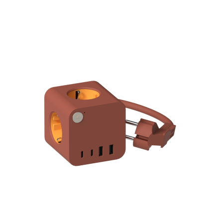 Ampie Wired Grenuttag EU USB-A/USB-C Terracotta
