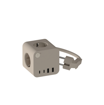 Ampie Wired Grenuttag EU USB-A/USB-C Ivory Sand