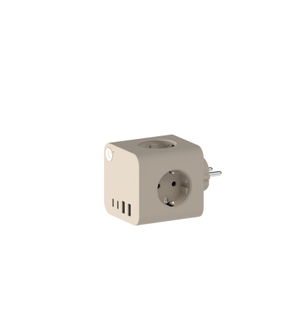 Ampie Grenuttag EU USB-A/USB-C Ivory Sand