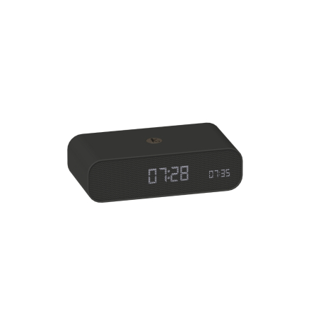 Wakie Vckarklocka Wake-Up light & Qi Svart
