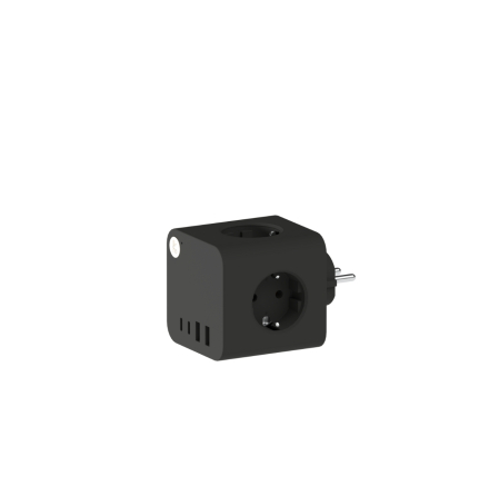 Ampie Grenuttag EU USB-A/USB-C Svart