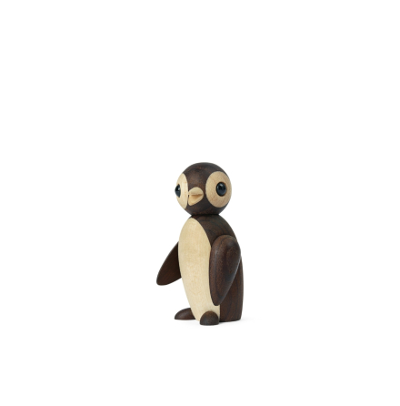 Frost Pingvin Mini Trädekoration 6 cm Ask