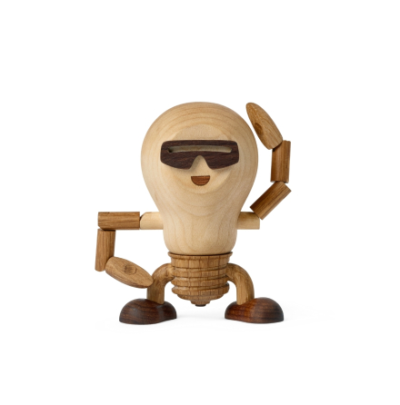 Buster Glödlampa Trädekoration 9,5 cm Lönn