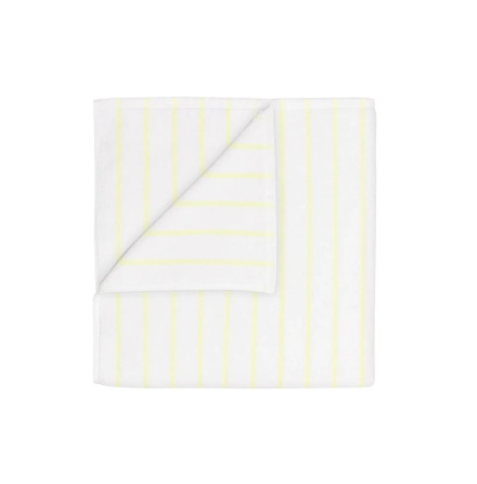 ARTO Bath Towel 140 x 70 cm White/Transparent Yellow