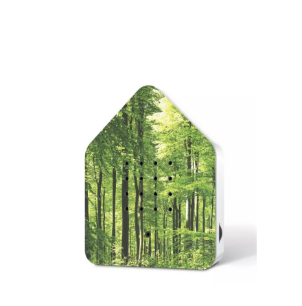 Zwitscherbox Speldosa F�gelkvitter Skogsmotiv