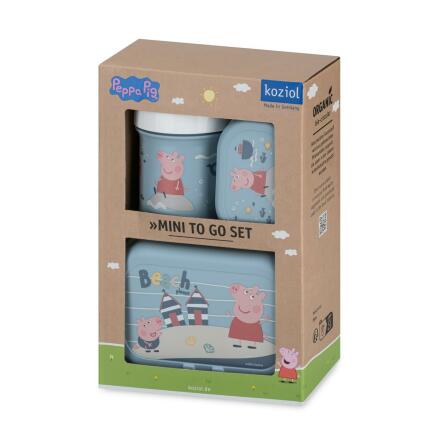 Lunch Box Set + Water Bottle 200ml PEPPA PIG WAVES TO GO set of 3