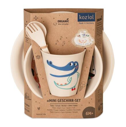 Plate + Bowl + Cup + Cutlery Set VERY VERY AT HOME Set of 4