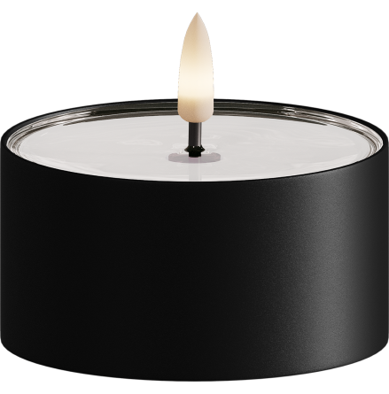 V�rmeljus Metall Utomhus Matt Svart 8x4,3 cm 2-pack