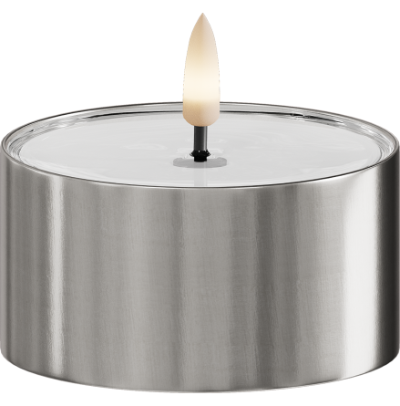 V�rmeljus Metall Utomhus Silver 8x4,3 cm 2-pack