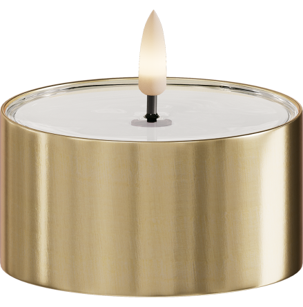 V�rmeljus Metall Utomhus Guld 8x4,3 cm 2-pack