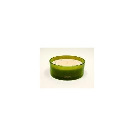 ICONS SCENTED GREEN JAR CANDLE 19X8CM - 7 WICKS  SECRET GARDEN