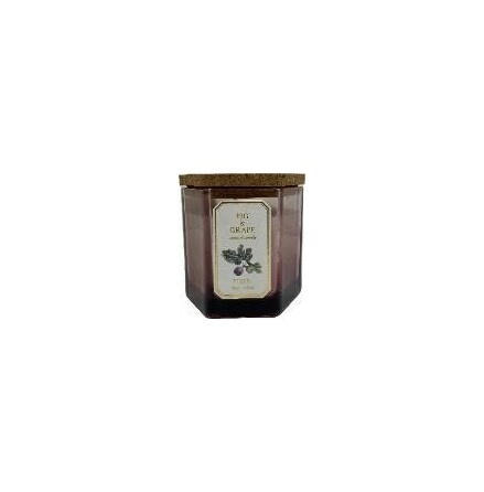 MEDITERRANIAN HERBS SCENTED VIOLET DEGRADED OCTOGONAL GLASS FIG