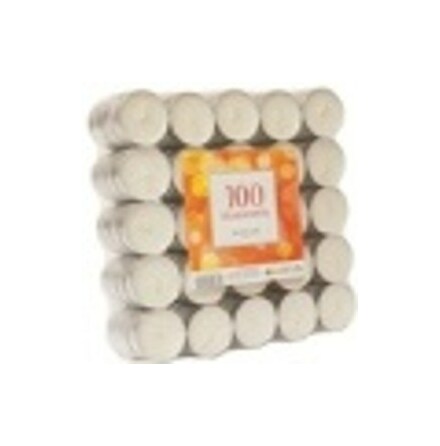 BASIC PACK 50 WHITE TEALIGHTS 16X38 MM