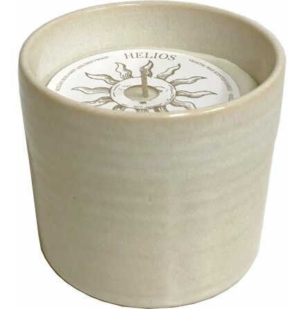 COSMOS TERRACOTTA POT VARNISH CANDLE 10X9CM WHITE HELIOS