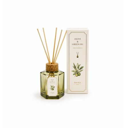 MEDITERRANIAN HERBS GREEN DEGRADED HEXAGONAL DIFFUSER 100ML SAGE & CORIANDER