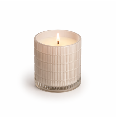 LUXURY GLASS SCENTED CANDLE WHITE PEARL