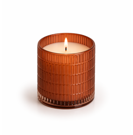 LUXURY GLASS SCENTED CANDLE COPPERY RUBY