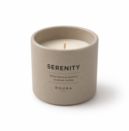 WELL-BEING SCENTED CERAMIC GLASS SERENITY CEDARWOOD & CYPRESS