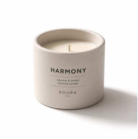 WELL-BEING SCENTED CERAMIC GLASS HARMONY JASMINE & LOTUS